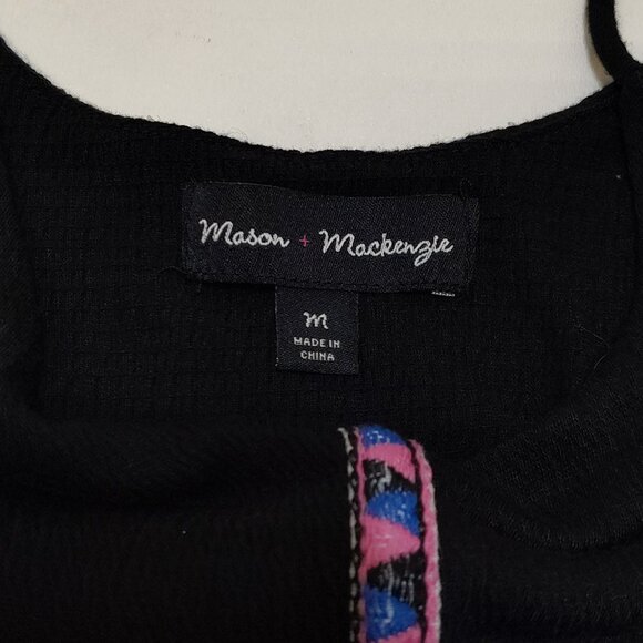 Mason + Mackenzie Double-Layer Tank Top Flowy Medium Boho Style Spaghetti Strap - Picture 3 of 9